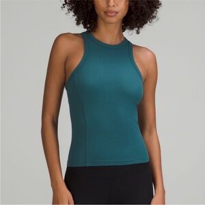 Lululemon Ribbed Nulu Racerback Tank Top Jaspar Green